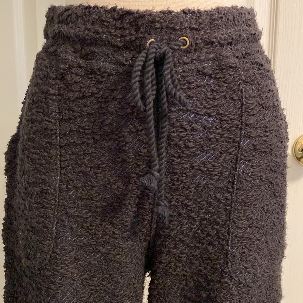 Faherty Brand Black Drawstring Joggers Medium - image 2